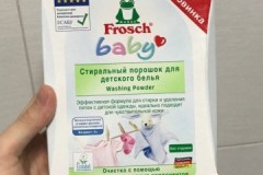 Revisió de pols de nadó Frosch: composició, instruccions d’ús, preu, opinions dels consumidors