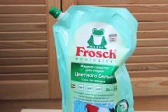 Funcions, avantatges i inconvenients dels gels de rentat Frosch, preus i opinions dels clients