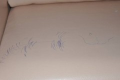 Deri koltuktan tükenmez veya jel kalemden mürekkep nasıl temizlenir?