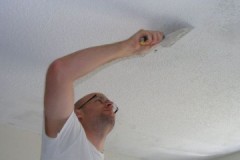 Good advice on how to remove water-based paint from the ceiling