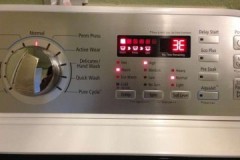 What does error 3e of the Samsung washing machine signalize?
