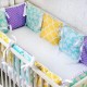 How should I wash the bumpers in a newborn crib?