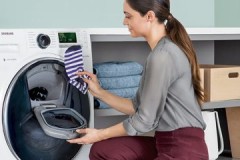 Granskning av Samsung tvättmaskiner med en extra dörr: egenskaper, kostnad, användarnas åsikter