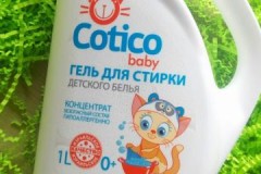 Review of Cotico baby laundry gel: pros and cons, cost, customer reviews