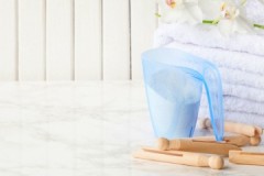 Betyg för tvättpulver för barn utan fosfater: sammansättning, pris, recensioner